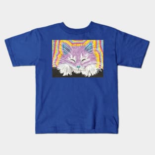 Sleepy kitten cat Kids T-Shirt